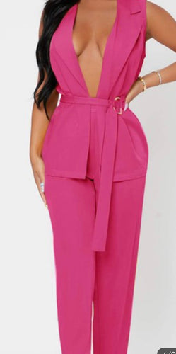 Vest With tie west belted and pants set