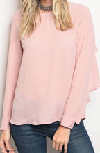 Long Sleeve Top With Ruffle Details on the Back