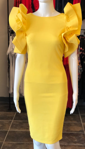 Ruffle Midi Dress