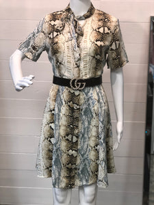 Gray Snake Dress